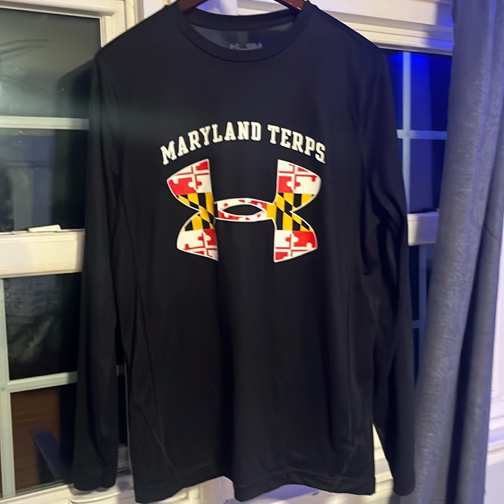 maryland terps Under armour loose fit small long sleeve